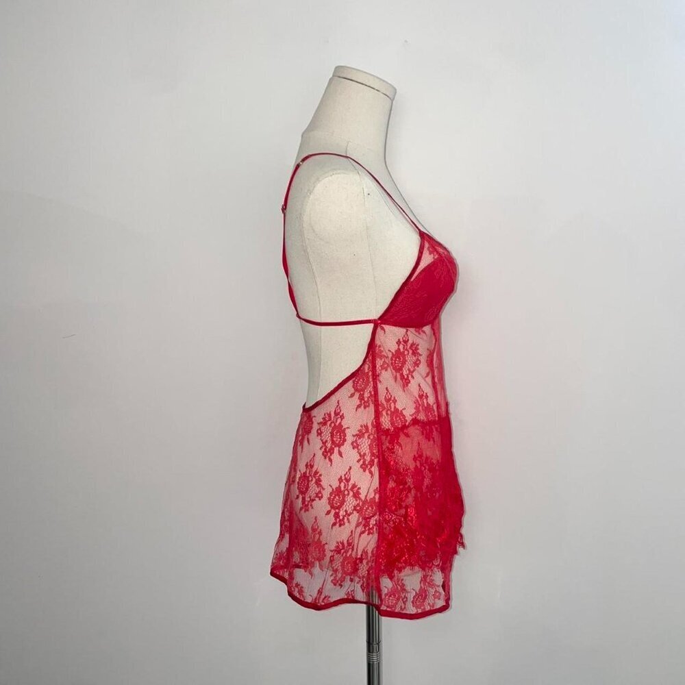 Victorias Secret Very Sexy Y2K Red Lace Babydoll | Womens Size XS - Picture 2 of 5